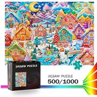 Puzzle éducatif en carton gris pour adultes, fabriqué par OME Factory, certifié, en couleur, avec logo personnalisé, 500 à 1000 pièces
