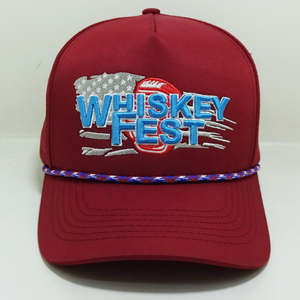 Hot Rope Hats Laser Cut Hole Perfortated Embroidered Logo On Front Curved Brim Structured Caps Golf <b>Tennis</b> Tournament Give Away - Product Image 1