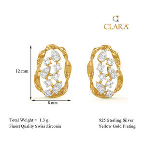 Compre Pendientes de Plata de Ley 925 de Primera Calidad para Mujeres y Niñas, Pendientes de Oro de 14K y Diamantes con Corte de Pera y Princesa en Forma de Gota de Agua - Product Image 3
