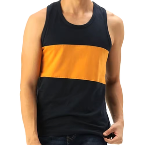 Nouvelle Arrivée Été Débardeur de Sport Homme 100% Coton Personnalisable Respirant Tricoté Séchage Rapide Style Décontracté - Product Image 1