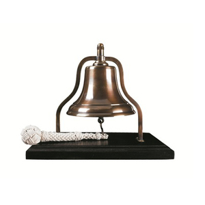Nautical Antique Copper Hanging <b>Ship</b> <b>Wheel</b> Bell - Product Image 6