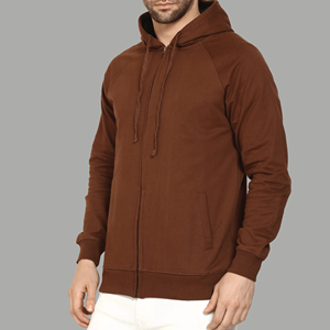 Sweat à capuche zippé pour homme en molleton 100% coton respirant de haute qualité - Meilleures ventes, couleur et taille personnalisables, design avec poches pour la saison hivernale - Product Image 3