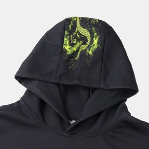 เสื้อฮู้ดสำหรับผู้ชายผ้าฝ้าย100% พิมพ์โลโก้400 GSM French Terry - Product Image 3