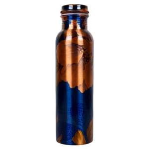Botella de agua de cobre para una vida saludable, botella de agua de cobre promocional Diwali con logotipo - Product Image 5