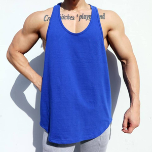 Singlet de sport pour homme OEM, débardeur personnalisé en coton et élasthanne, vêtements de sport décontractés pour la musculation, le fitness, le sport, débardeur de sport - Product Image 4