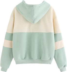Sweat à capuche doux en molleton pour femmes de haute qualité, tissu dobby formel, imprimé sur le devant, filles, 100% coton, anti-froissement, personnalisable - Product Image 2
