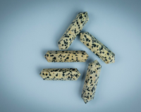 Jaspe Dalmatien Terminé Point Sculpté Point Petit Cristal Point Cristal Pendentif Double Cristaux Terminés