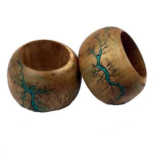 Anillo de servilletas de madera de mango y latón Decoración de mesa de tendencia Nuevo modelo Servilletero fabricado y proveedor de India - Product Image 2