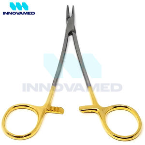 Avec poignée couleur dorée Bon fournisseur Service OEM ODM Instruments chirurgicaux manuels réutilisables en acier inoxydable avec support en ligne - Product Image 3
