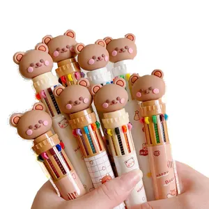 Japanese high-quality cute quick-drying 0.5mm multi-color press gel pen