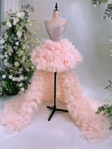 OEM conception personnalisée robe de soirée de bal à la main mode Satin Mini robe de luxe perles mignon imprimé brodé disponible personnalisé nouveau - Product Image 6