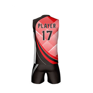 Uniforme de volley-ball personnalisé pour hommes 100% polyester Produit de vente à chaud Uniforme de volley-ball durable de dernière conception - Product Image 4