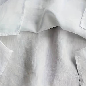 Top de algodón con estampado Floral de alta calidad para mujer, camisa informal de cuello redondo de Color sólido con logotipo frontal, diseño a cuadros transpirable - Product Image 6