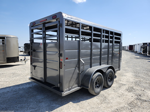 16FT 20FT 40FT Livestock <b>Trailer</b> 7000lbs Bumper Pull Stock <b>Trailer</b> Steel Cattle <b>Trailer</b> with Ramp Gate for Sale - Product Image 3
