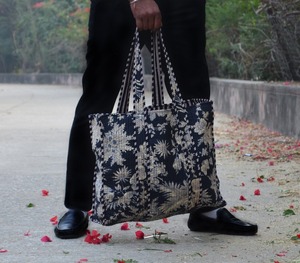 กระเป๋าสะพายไหล่ผ้าฝ้ายพิมพ์ลายทำมือสำหรับผู้หญิงทำด้วยมือสำหรับฤดูร้อน - Product Image 6