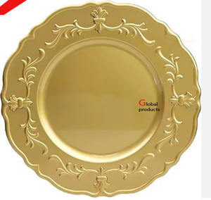 Assiette de présentation ronde en métal, aspect antique, pour hôtel, restaurant et bar - Product Image 3