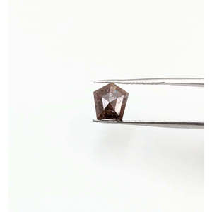 Diamant naturel de 7,3-7,8 mm, forme pentagone facettée, couleur sel et poivre, clarté VS2, certifié IGI, pour la fabrication de bijoux, cristal - Product Image 2