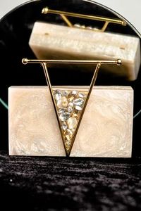 Sac à main de soirée en résine acrylique pour femme, sac de créateur de mode le plus populaire, pochette en résine, sac à main en acrylique transparent, sac de soirée pour femme - Product Image 6