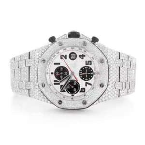 High Quality Men's DEF Lab Moissanite <b>Watch</b> 41mm Hip Hop Style Steel Case Stainless Steel Colorless Diamond Antique Mechanical - Product Image 1