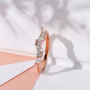 Anillo de Plata de Ley con Moissanita Jeulia Never Withering Petals para Mujer - Product Image 6