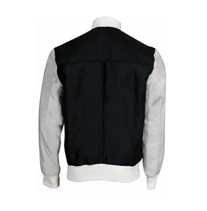 Chaqueta de béisbol Varsity de manga de cuero, chaqueta de bombardero Varsity de béisbol con letras, chaqueta de béisbol Varsity de PU, chaqueta informal de ganchillo para hombre - Product Image 5