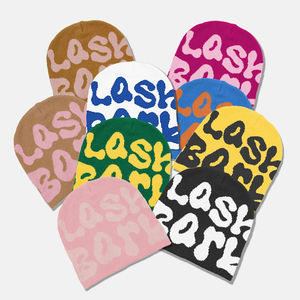 Bonnet d'hiver tricoté en jacquard à la mode avec logo personnalisé, casquette de sport à revers, motif de personnage en jacquard imperméable à l'eau, vente à chaud - Product Image 6