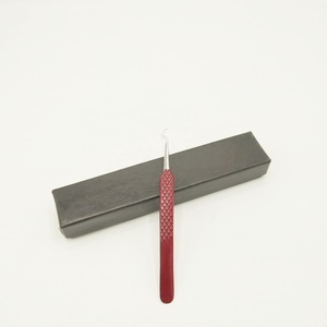 แหนบขนตาปลอมทำจากสเตนเลสสตีลใช้ต่อขนตาสีแดงแหนบแบบปรับแต่งสีได้โลโก้ออกแบบได้ตามที่ต้องการ - Product Image 4