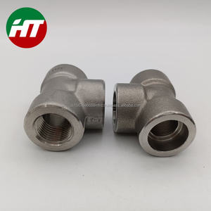 Raccords NPS 8 pouces, coude à 90 degrés, classe 3000, acier forgé A105, bouchons filetés - Product Image 2