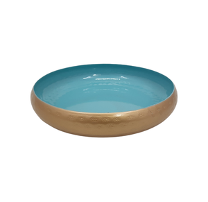 Bol rond en fer de qualité supérieure couleur or ensemble de 2 bols de vaisselle de grande taille cuisine à domicile et table faits à la main en vrac - Product Image 4
