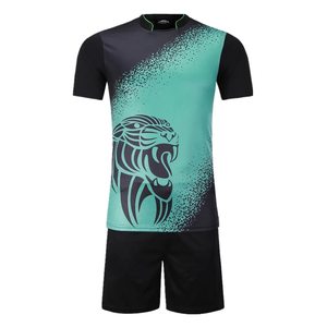 Conjuntos de uniformes de fútbol hechos a medida con corte automatizado, impresión por transferencia térmica, secado rápido, color personalizado y diseño de logotipo - Product Image 2