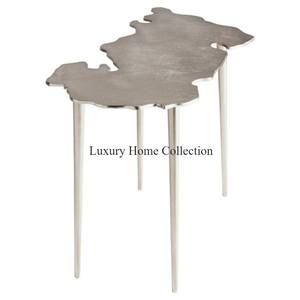 Increíble mesa auxiliar de Metal decorativa con pantalla de Color personalizado 3 en 1 Junta MARCO DE Color dorado patas suministros para dormitorio y sala de estar - Product Image 2