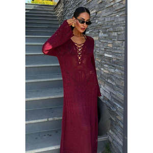 Vestido Birit 2838 con Cintura Natural, Diseño Calado y Transpirable para Ocio - Product Image 4