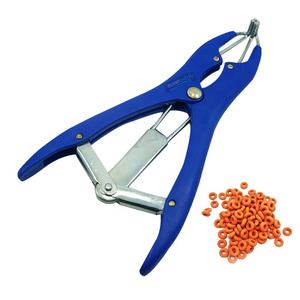 Instrumentos veterinarios Elastrator Castración Alicates Herramienta de castración de plástico Elastrator Castrante Aplicador Anillo azul de plástico - Product Image 4