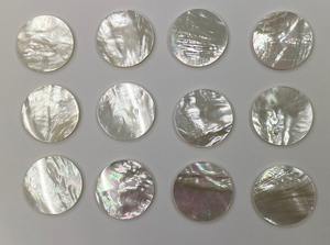 Escamas redondas de fregona de alta calidad Material de incrustaciones de madreperla natural Proveedor de corte personalizado - Product Image 2