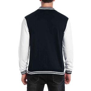 Custom Vintage Baseball Jacket for Men Winter Leather Sleeves Stand Canva Embroidered CollegeBaseballjacket for men DDP Shipping - Product Image 3