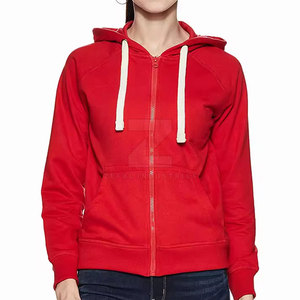 เสื้อฮู้ดมีซิปสำหรับผู้หญิงเสื้อผ้าลำลองระบายอากาศได้ดีมี100% โลโก้ด้านหน้าทำจากผ้าฝ้าย - Product Image 1