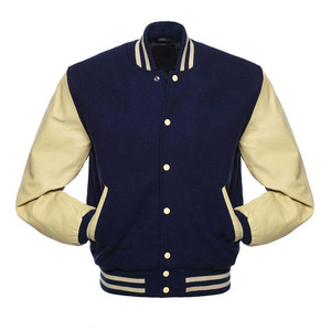 Vente chaude hommes Varsity veste haute qualité hiver polaire haut avec col montant CollegeBaseballjacket pour hommes DDP expédition - Product Image 1