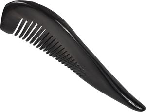 Vente en gros d'outil de salon américain unisexe peigne en corne de boeuf de buffle vache design nautique antistatique animal unisexe en agate naturelle polie - Product Image 6