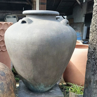 Vas tanah liat ekstra besar mengkilap untuk dekorasi luar ruangan rumah untuk pot bunga taman & teknologi levitasi untuk pertumbuhan tanaman