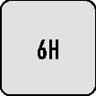 For DORMER ISO 529 HSS 6H <b>Tap</b> & <b>Die</b> Hand <b>Tap</b> M6x1 mm - Product Image 3