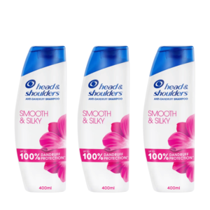 Grande remise P & G Head & Shoulder Plain Bottle UK Origin Cheveux rafraîchissants 400ml Lisse et soyeux - Product Image 1