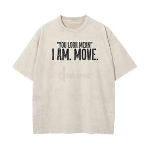 Vente chaude T-shirt imprimé Vintage pour hommes 100% coton French Terry Nouveau Style Streetwear avec Jersey surdimensionné Fit Personnalisable - Product Image 5