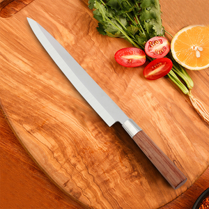 Couteau de chef japonais professionnel en acier inoxydable avec manche en bois de rose Vente en gros personnalisé OEM ODM Coutellerie Usine - Product Image 4