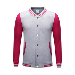 Men's Casual Style Varsity Jacket Heavy-Duty Cotton-<b>Padded</b> Stand Collar Front Logo Eco-Friendly Windproof - Product Image 3