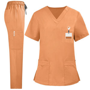 Conjunto de uniforme de enfermera de hospital personalizable, Top y pantalones, uniformes para personal médico, uniformes de enfermería transpirables y elásticos - Product Image 5