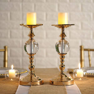 โมเดิร์นGlitter Finishingอลูมิเนียมเชิงเทียนหรูหราออกแบบเชิงเทียนอุตสาหกรรมคุณภาพตกแต่งบ้านตกแต่งตาราง - Product Image 3