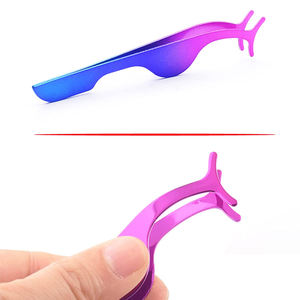 Professional Best Top Quality Stainless Steel <b>Eyelash</b> <b>Applicator</b> Tweezers Pointed Customized Personalized Private Label - Product Image 2