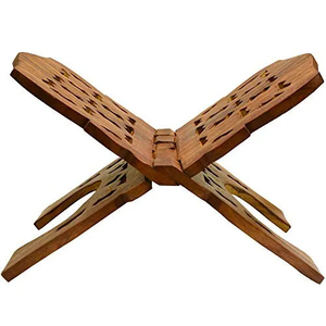Support Rahel en bois pour livres saints sculpté coran Bible Geeta titulaires serre-livres en bois sculpté disponibles à bas prix et prix d'usine - Product Image 2