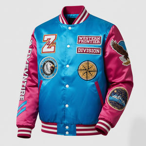 Chenille Embroidery <b>Baseball</b> Letterman <b>Jacket</b> For <b>Men</b> Wholesale High Quality Waterproof <b>Men</b> <b>Baseball</b> <b>Jacket</b> For Online Sale - Product Image 1