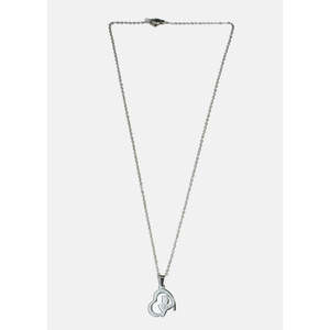 Collar de Moda A3shop con Baño de Oro, Rosa y Corazón, con Diamantes y Perlas, Cadena Clásica de Aleación Religiosa para Fiestas - Product Image 1